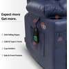 image:imageMCombo Small Dual Motor Power Lift Recliner Chair for Petite Elderly 7893  Heat and Massage Zero Gravity Lift Chair Infinite Position Lay Flat USB Ports Faux Leather Small BlueBlue