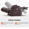 image:imageMCombo Small Dual Motor Power Lift Recliner Chair for Petite Elderly 7893  Heat and Massage Zero Gravity Lift Chair Infinite Position Lay Flat USB Ports Faux Leather Small BlueDark Brown