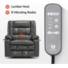 image:imageMCombo Small Dual Motor Power Lift Recliner Chair for Petite Elderly 7893  Heat and Massage Zero Gravity Lift Chair Infinite Position Lay Flat USB Ports Faux Leather Small BlueGrey