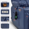 image:imageMCombo Small Dual Motor Power Lift Recliner Chair for Petite Elderly 7893  Heat and Massage Zero Gravity Lift Chair Infinite Position Lay Flat USB Ports Faux Leather Small BlueBlue