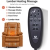 image:imageMCombo Small Dual Motor Power Lift Recliner Chair for Petite Elderly 7893  Heat and Massage Zero Gravity Lift Chair Infinite Position Lay Flat USB Ports Faux Leather Small BlueTawny