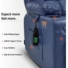 image:imageMCombo Small Dual Motor Power Lift Recliner Chair for Petite Elderly 7893  Heat and Massage Zero Gravity Lift Chair Infinite Position Lay Flat USB Ports Faux Leather Small BlueBlue