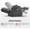 image:imageMCombo Small Dual Motor Power Lift Recliner Chair for Petite Elderly 7893  Heat and Massage Zero Gravity Lift Chair Infinite Position Lay Flat USB Ports Faux Leather Small BlueGrey