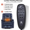image:imageMCombo Small Dual Motor Power Lift Recliner Chair for Petite Elderly 7893  Heat and Massage Zero Gravity Lift Chair Infinite Position Lay Flat USB Ports Faux Leather Small BlueBlue