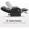 image:imageMCombo Small Dual Motor Power Lift Recliner Chair for Petite Elderly 7893  Heat and Massage Zero Gravity Lift Chair Infinite Position Lay Flat USB Ports Faux Leather Small BlueBlack