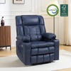 image:imageMCombo Small Dual Motor Power Lift Recliner Chair for Petite Elderly 7893  Heat and Massage Zero Gravity Lift Chair Infinite Position Lay Flat USB Ports Faux Leather Small BlueBlue