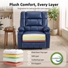 image:imageMCombo Small Dual Motor Power Lift Recliner Chair for Petite Elderly 7893  Heat and Massage Zero Gravity Lift Chair Infinite Position Lay Flat USB Ports Faux Leather Small BlueBlue