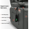 image:imageMCombo Small Dual Motor Power Lift Recliner Chair for Petite Elderly 7893  Heat and Massage Zero Gravity Lift Chair Infinite Position Lay Flat USB Ports Faux Leather Small BlueGrey