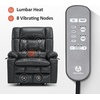 image:imageMCombo Small Dual Motor Power Lift Recliner Chair for Petite Elderly 7893  Heat and Massage Zero Gravity Lift Chair Infinite Position Lay Flat USB Ports Faux Leather Small BlueBlack