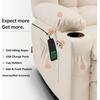image:imageMCombo Small Dual Motor Power Lift Recliner Chair for Petite Elderly 7893  Heat and Massage Zero Gravity Lift Chair Infinite Position Lay Flat USB Ports Faux Leather Small BlueCream White