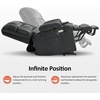 image:imageMCombo Small Dual Motor Power Lift Recliner Chair for Petite Elderly 7893  Heat and Massage Zero Gravity Lift Chair Infinite Position Lay Flat USB Ports Faux Leather Small BlueBlack