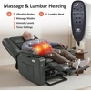 image:imageMCombo Small Dual Motor Power Lift Recliner Chair for Petite Elderly 7893  Heat and Massage Zero Gravity Lift Chair Infinite Position Lay Flat USB Ports Faux Leather Small BlueGrey