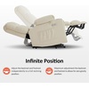 image:imageMCombo Small Dual Motor Power Lift Recliner Chair for Petite Elderly 7893  Heat and Massage Zero Gravity Lift Chair Infinite Position Lay Flat USB Ports Faux Leather Small BlueCream White