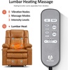 image:imageMCombo Small Dual Motor Power Lift Recliner Chair for Petite Elderly 7893  Heat and Massage Zero Gravity Lift Chair Infinite Position Lay Flat USB Ports Faux Leather Small BlueTawny