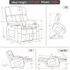 image:imageMCombo Small Dual Motor Power Lift Recliner Chair for Petite Elderly 7893  Heat and Massage Zero Gravity Lift Chair Infinite Position Lay Flat USB Ports Faux Leather Small BlueBlack