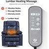 image:imageMCombo Small Dual Motor Power Lift Recliner Chair for Petite Elderly 7893  Heat and Massage Zero Gravity Lift Chair Infinite Position Lay Flat USB Ports Faux Leather Small BlueBlue