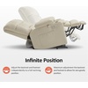 image:imageMCombo Small Dual Motor Power Lift Recliner Chair for Petite Elderly 7893  Heat and Massage Zero Gravity Lift Chair Infinite Position Lay Flat USB Ports Faux Leather Small BlueCream White