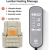 image:imageMCombo Small Dual Motor Power Lift Recliner Chair for Petite Elderly 7893  Heat and Massage Zero Gravity Lift Chair Infinite Position Lay Flat USB Ports Faux Leather Small BlueCream White