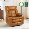 image:imageMCombo Small Dual Motor Power Lift Recliner Chair for Petite Elderly 7893  Heat and Massage Zero Gravity Lift Chair Infinite Position Lay Flat USB Ports Faux Leather Small BlueTawny