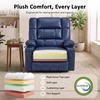 image:imageMCombo Small Dual Motor Power Lift Recliner Chair for Petite Elderly 7893  Heat and Massage Zero Gravity Lift Chair Infinite Position Lay Flat USB Ports Faux Leather Small BlueBlue