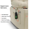 image:imageMCombo Small Dual Motor Power Lift Recliner Chair for Petite Elderly 7893  Heat and Massage Zero Gravity Lift Chair Infinite Position Lay Flat USB Ports Faux Leather Small BlueCream White