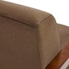 image:imageMCombo Swivel Glider Accent Chair 360 Swivel amp 30 Rocking Wood Arm 4494  Classic Style Wrinkle Resistant amp Fade Resistant Fabric Supportive Seating Living Room Bedroom GreyBrown