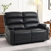 image:imageMCombo 64 in Oversized Reclining Loveseat with Heat amp Massage 6711 LGrey  155 Zero Gravity Power Recline Adjustable Headrest Storage Console Dual Charging Ports Cup HoldersFSC amp OEKO CertifiedBlack