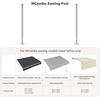 image:imageMCombo Adjustable Aluminum Awning Support Post for Ground or Railing Mount Outdoor Awning Stabilizing Pole