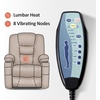 image:imageMCombo Single Motor Power Lift Recliner for Elderly R7541 LargeOversize  140 Recline 47 Footrest 2 USB amp Cup Holders Vibration Massage amp Lumbar Heat 350 lbs Capacity for Big and Tall ElderlyBlack
