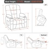 image:imageMCombo Single Motor Power Lift Recliner for Elderly R7541 LargeOversize  140 Recline 47 Footrest 2 USB amp Cup Holders Vibration Massage amp Lumbar Heat 350 lbs Capacity for Big and Tall ElderlyBlack