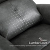 image:imageMCombo Small Zero Wall Hugger Power Recliner for Small Space Leather PR699  0 Wall Clearance 179 Low Seat Height Petite Friendly Lumbar Support USBTypeC Ports No Tool 10 Minutes AssemblyDark Grey