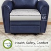 image:imageMCombo Small Zero Wall Hugger Power Recliner for Small Space Leather PR699  0 Wall Clearance 179 Low Seat Height Petite Friendly Lumbar Support USBTypeC Ports No Tool 10 Minutes AssemblyNavy Blue