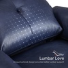 image:imageMCombo Small Zero Wall Hugger Power Recliner for Small Space Leather PR699  0 Wall Clearance 179 Low Seat Height Petite Friendly Lumbar Support USBTypeC Ports No Tool 10 Minutes AssemblyNavy Blue
