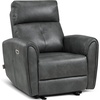 image:imageMCombo Small Zero Wall Hugger Power Recliner for Small Space Leather PR699  0 Wall Clearance 179 Low Seat Height Petite Friendly Lumbar Support USBTypeC Ports No Tool 10 Minutes AssemblyDark Grey