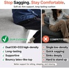 image:imageMCombo 105 Boneless Couches for Living Room Cloud Couch Modular Sectional Sofa Bed Convertible Sleeper Sofa With Latexlike Cushion amp Throw Pillow No assembly required Chenille Fabric 8512 GrayGrey