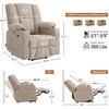 image:imageMCombo Power Lift Recliner Chair with Airbag Massage for Eldery 7507  Air Compression Massage Lumber Heat FSC Certified USBampType C Ports Cup Holders Breathable PetFriendly FabricBeige