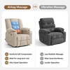 image:imageMCombo Power Lift Recliner Chair with Airbag Massage for Eldery 7507  Air Compression Massage Lumber Heat FSC Certified USBampType C Ports Cup Holders Breathable PetFriendly FabricBeige