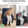 image:imageMCombo Power Lift Recliner Chair with Airbag Massage for Eldery 7507  Air Compression Massage Lumber Heat FSC Certified USBampType C Ports Cup Holders Breathable PetFriendly FabricNavy Blue