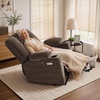 image:imageMCombo Power Lift Recliner Chair with Airbag Massage for Eldery 7507  Air Compression Massage Lumber Heat FSC Certified USBampType C Ports Cup Holders Breathable PetFriendly FabricCoffee