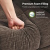 image:imageMCombo Power Lift Recliner Chair with Airbag Massage for Eldery 7507  Air Compression Massage Lumber Heat FSC Certified USBampType C Ports Cup Holders Breathable PetFriendly FabricCoffee