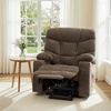 image:imageMCombo Power Lift Recliner Chair for Elderly Electric Lift Chair with Extended Footrest USB Ports Cup Holders Fabric 7281 Navy Blue SmallBrown