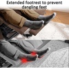 image:imageMCombo Power Lift Recliner Chair for Elderly Electric Lift Chair with Extended Footrest USB Ports Cup Holders Fabric 7281 Navy Blue SmallBrown