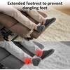 image:imageMCombo Power Lift Recliner Chair for Elderly Electric Lift Chair with Extended Footrest USB Ports Cup Holders Fabric 7281 Navy Blue SmallBrown