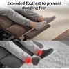 image:imageMCombo Power Lift Recliner Chair for Elderly Electric Lift Chair with Extended Footrest USB Ports Cup Holders Fabric 7281 Navy Blue SmallBrown