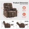 image:imageMCombo Power Lift Recliner Chair for Elderly Electric Lift Chair with Extended Footrest USB Ports Cup Holders Fabric 7281 Navy Blue SmallBrown