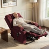 image:imageMCombo Power Lift Recliner Chair for Elderly Electric Lift Chair with Extended Footrest USB Ports Cup Holders Fabric 7281 Navy Blue SmallBurgundy