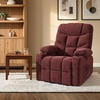 image:imageMCombo Power Lift Recliner Chair for Elderly Electric Lift Chair with Extended Footrest USB Ports Cup Holders Fabric 7281 Navy Blue SmallBurgundy
