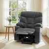 image:imageMCombo Power Lift Recliner Chair for Elderly Electric Lift Chair with Extended Footrest USB Ports Cup Holders Fabric 7281 Navy Blue SmallDark Gray