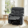 image:imageMCombo Power Lift Recliner Chair for Elderly Electric Lift Chair with Extended Footrest USB Ports Cup Holders Fabric 7281 Navy Blue SmallDark Gray