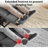 image:imageMCombo Power Lift Recliner Chair for Elderly Electric Lift Chair with Extended Footrest USB Ports Cup Holders Fabric 7281 Navy Blue SmallDark Gray